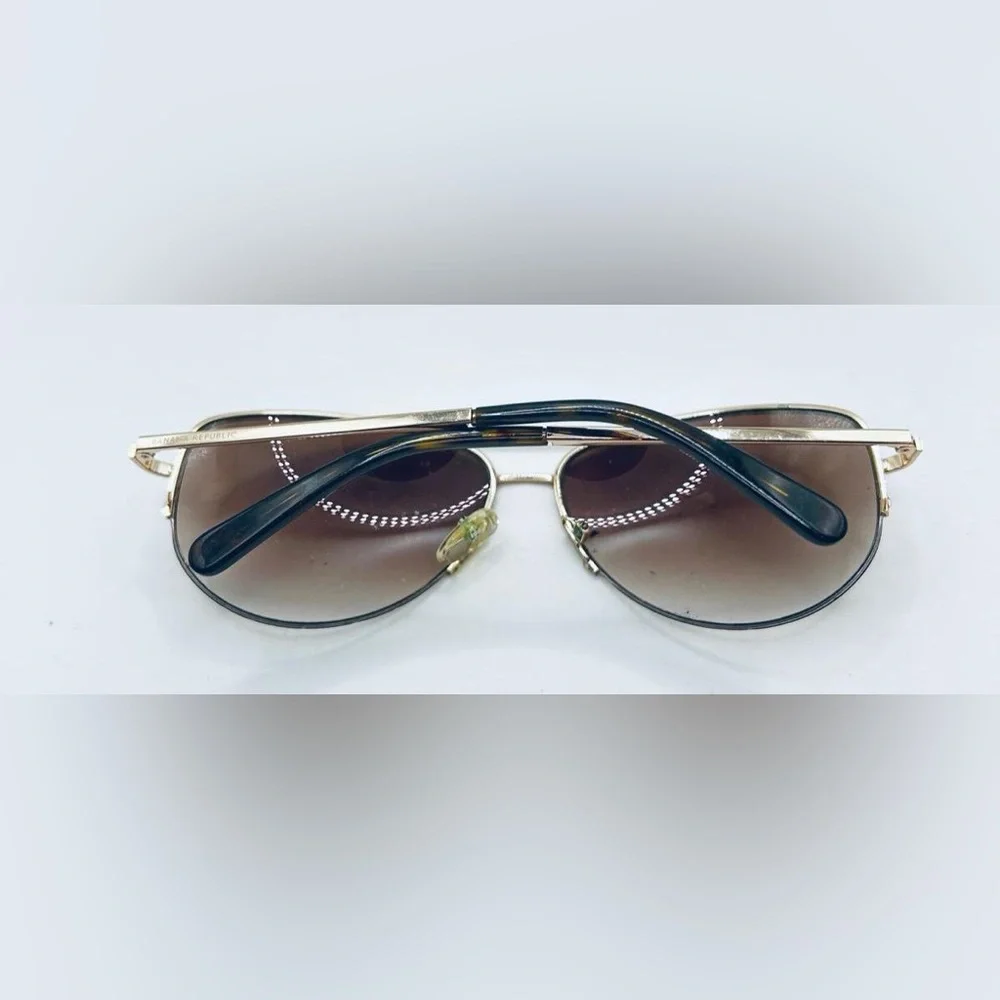 Banana Republic Hollie Bronze Pilot Half-Rim Sunglasses Frames Only
